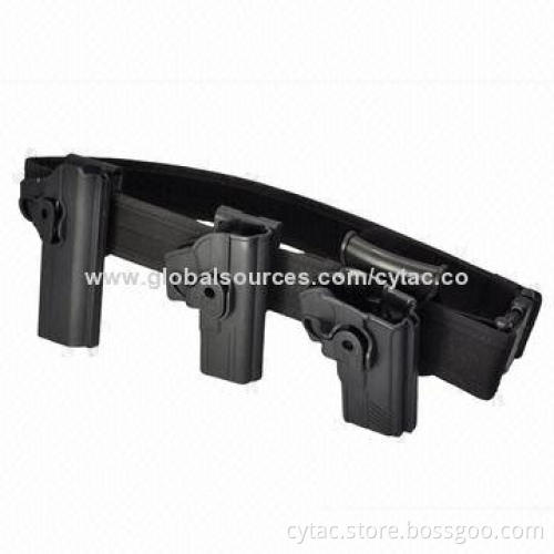 Black nylon duty belt for police officer and military use, duty/policy/holster belt